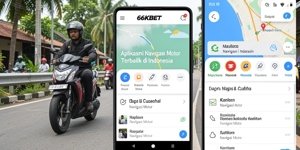 Tampilan antarmuka 66KBET dengan fungsi Navigasi Motor yang intuitif.
