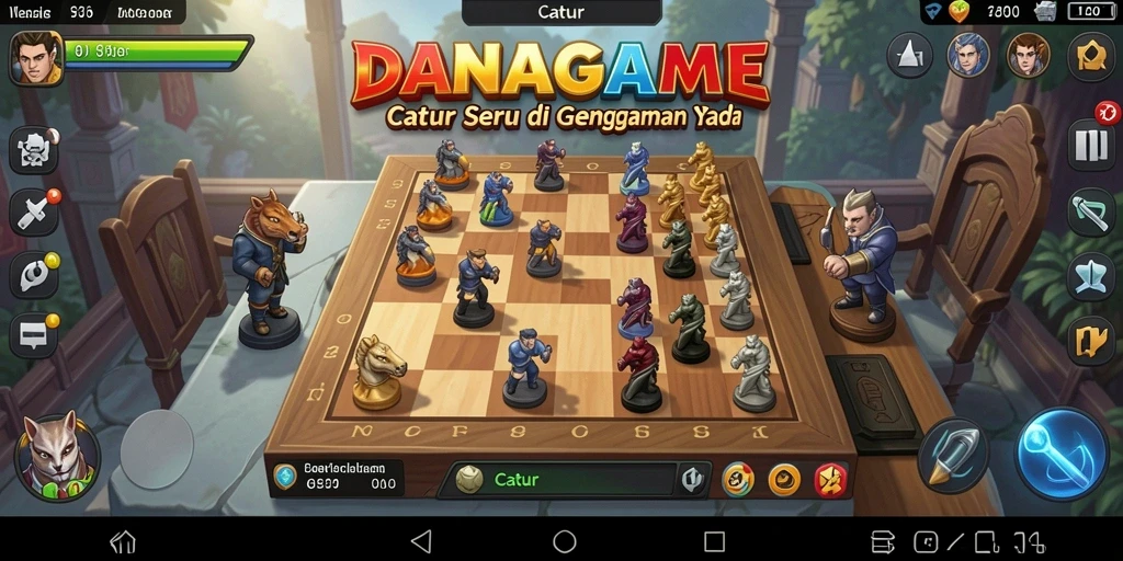 Antarmuka permainan Catur yang menarik dan interaktif.