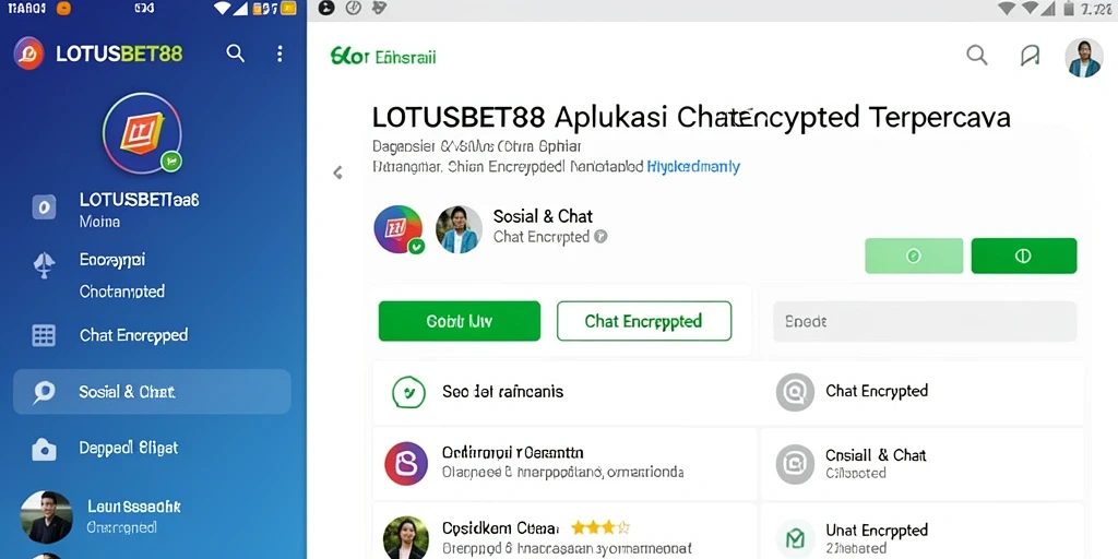 Antarmuka LOTUSBET88 yang sederhana dan aman untuk chatting.