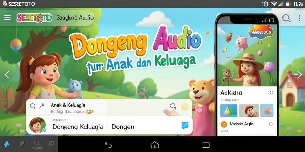 Tampilan antarmuka SESETOTO yang intuitif dan menarik untuk anak.