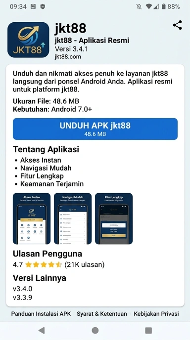 Unduh APK jkt88 untuk Android dengan Mudah dan Cepat